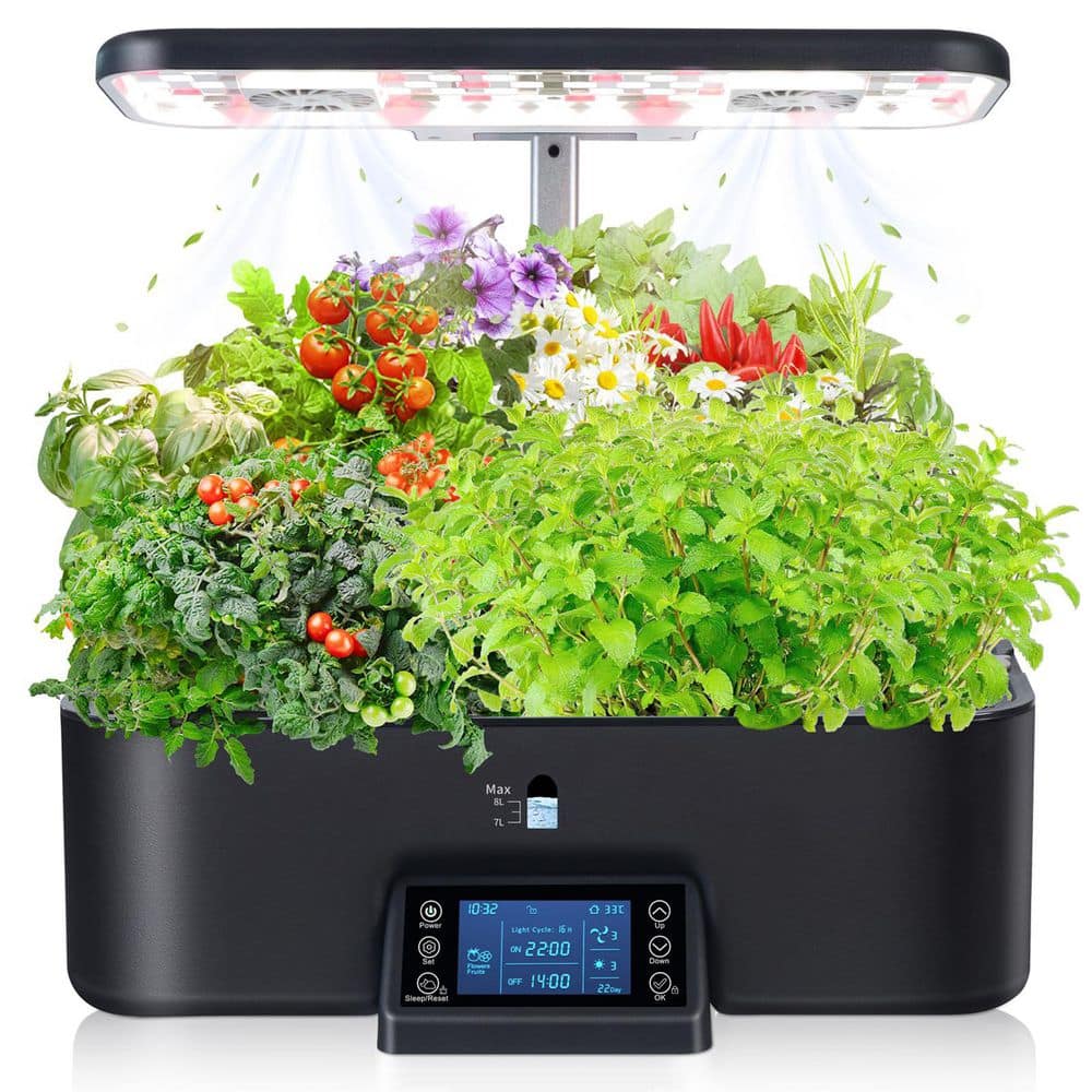N/A 17 Pods Hydroponic Indoor Gardening System with Full Spectrum