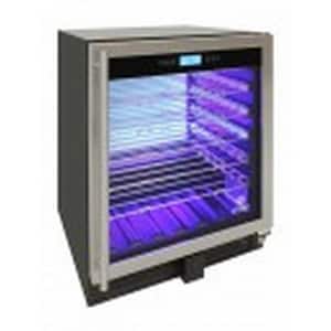 23.5 in. W 41-Bottle Single Zone Beverage and Wine Cooler in Stainless Steel