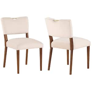 Bonito Sea Oat Velvet Upholstered Dining Chair - Set of 2