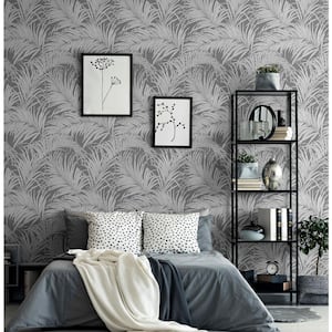 Palm Fabric Strippable Wallpaper (Covers 57 sq. ft.)
