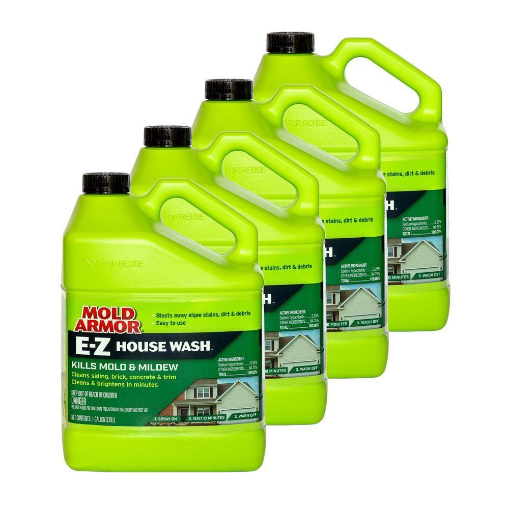 Mold Armor 1 Gal. EZ House Wash Mold and Mildew Remover (4Pack) FG503CS