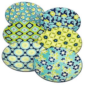 Tapestry Multicolor Salad Plates (Set of 6)