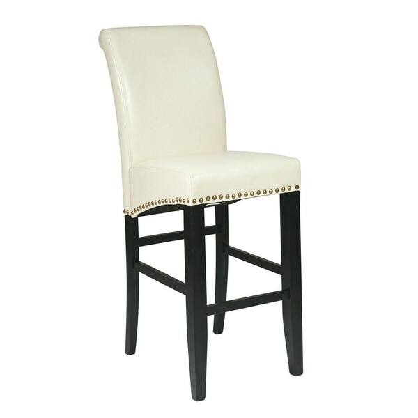 OSP Home Furnishings Parsons 30 in. Cream Cushioned Bar Stool