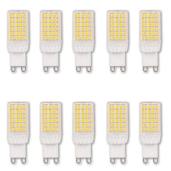 Westinghouse 40-Watt Equivalent G9 Dimmable Clear LED Light Bulb Bright White Light (10-Pack))