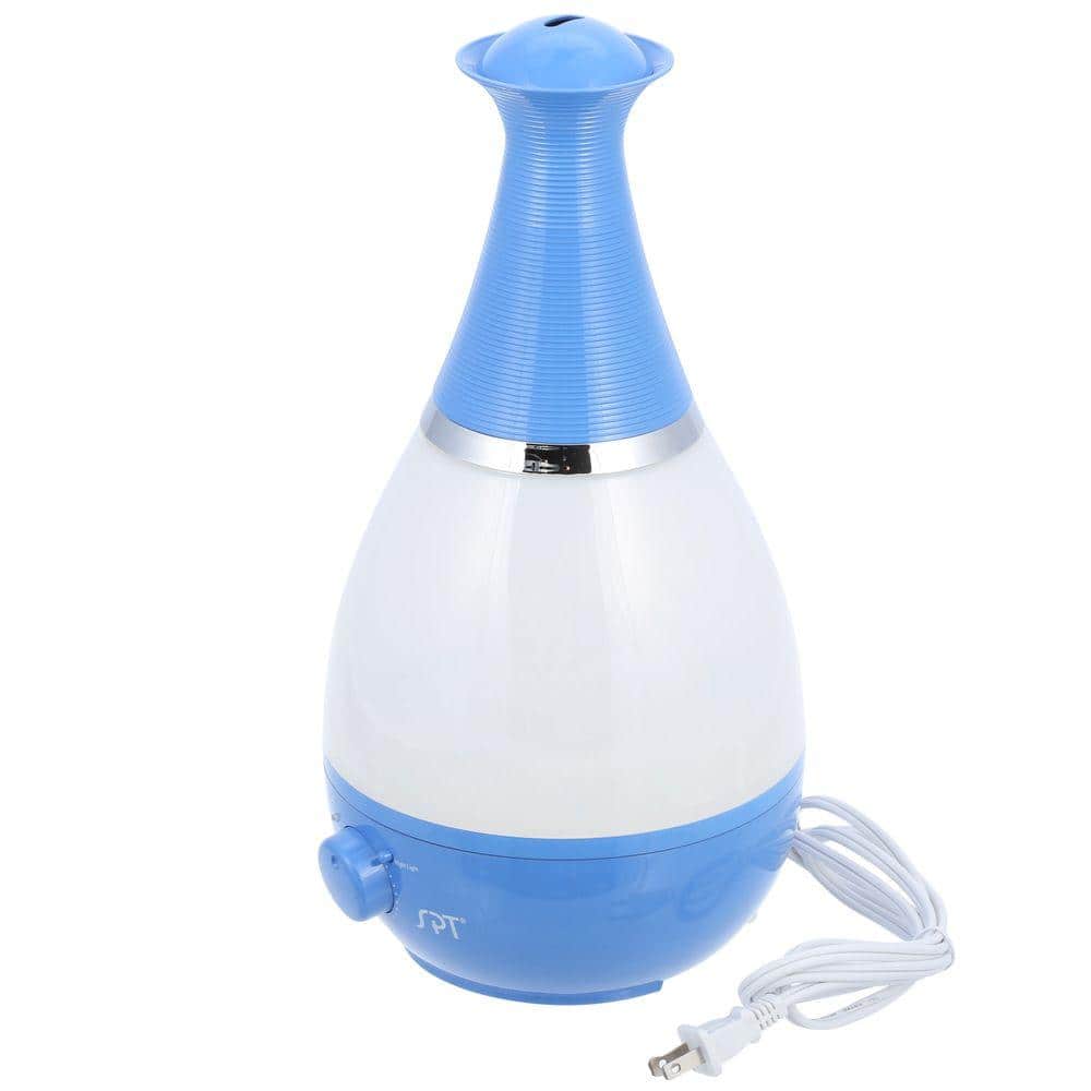 Royal Blue Ultrasonic Humidifier with Night Light and Aroma Diffuser