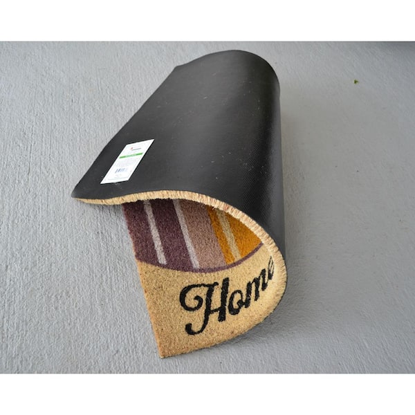 Vinyl Back Sweet Home 30 in. x 18 in. Coir Door Mat