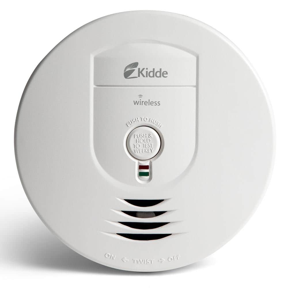 Kidde Battery Operated Smoke Detector with Ionization Sensor and Wire