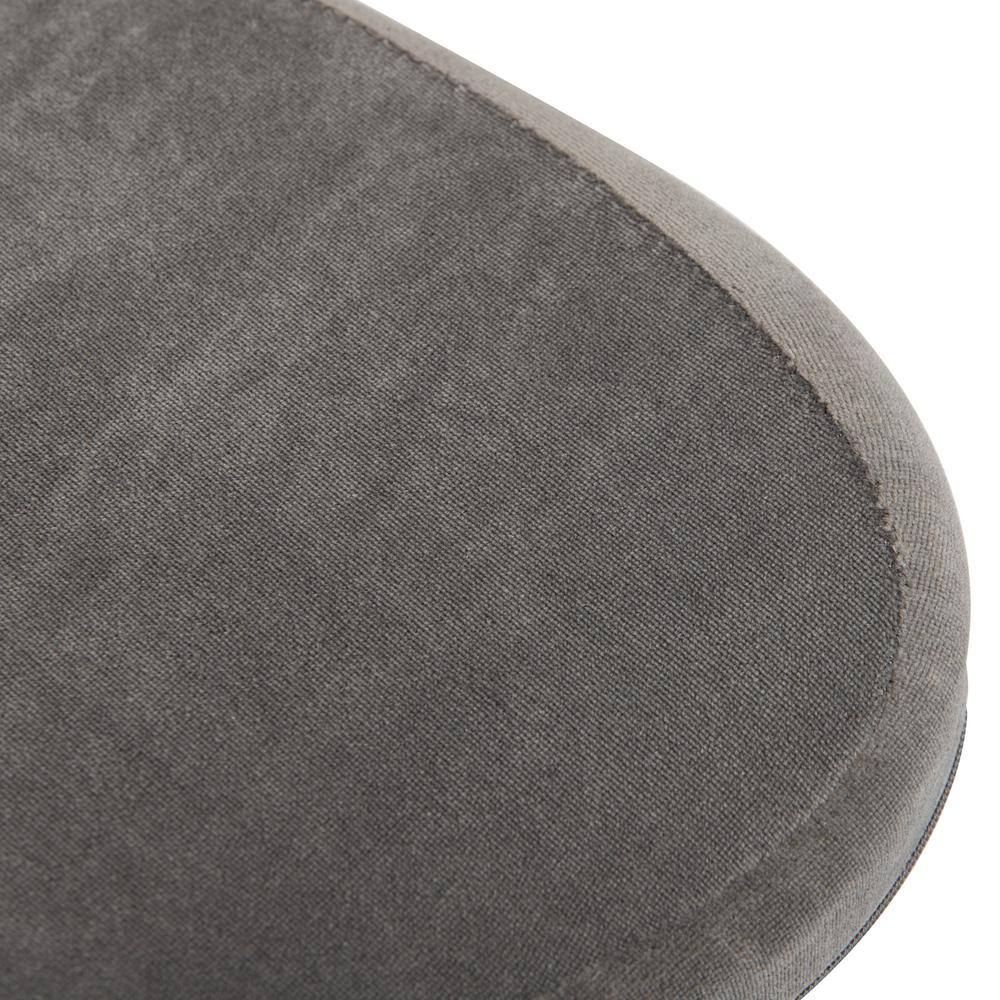 Gray Memory Foam Ergonomic Seat Cushion with Anti-Slip Base