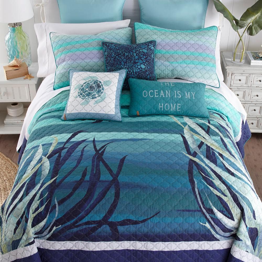 Sirena Gone Fishing Cotton 3 Piece Comforter Set  Comforter sets, Fishing  themed bedroom, Bedding sets
