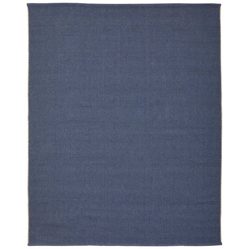 HomeRoots 8 ft. x 10 ft. Blue Abstract Area Rug 2000567744 - The Home Depot