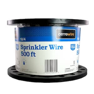 500 ft. 18/4 Black Solid Copper Sprinkler Wire