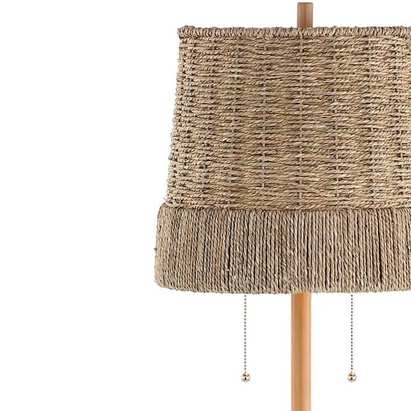 ファッション通販 安い Y JONATHAN Ocata Iron/Rattan Bohemian Coastal 2-Light in. 61 ウィッグ・エクステ