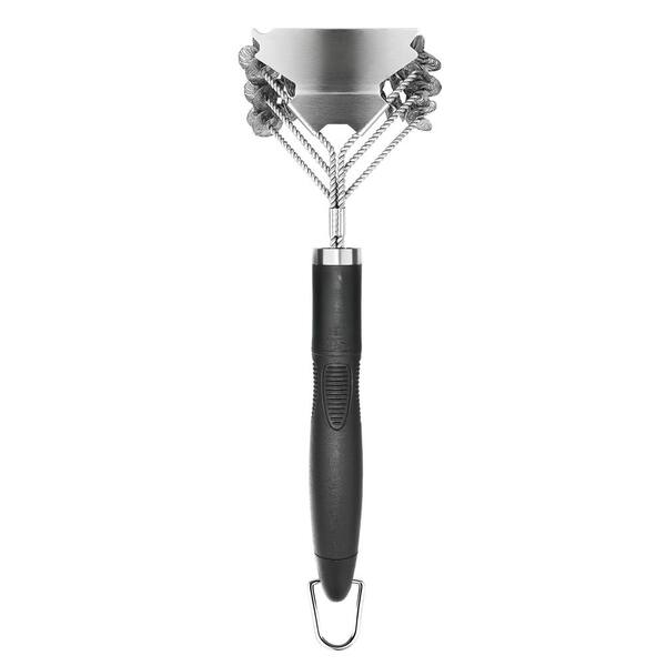 18 in. Stainless Grill Brush and Scraper for Grill, Porcelain, Weber Gas, Charcoal Grills and as Gifts for Grill Wizard