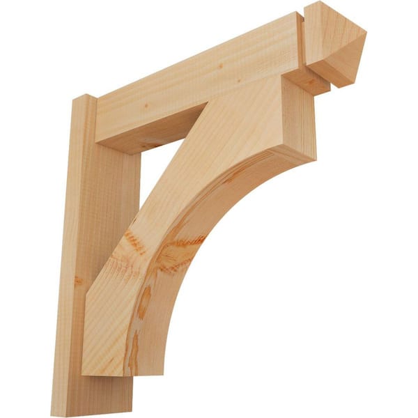 Ekena Millwork 6 in. x 22 in. x 22 in. Douglas Fir Westlake Arts and Crafts Smooth Outlooker