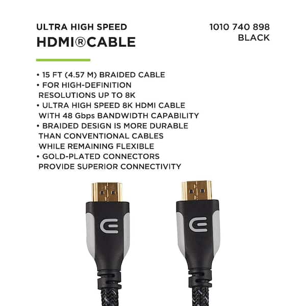 Cavo HDMI 1 Metro Placcato Oro Con Ethernet – Connettori Ruotati 90° – Sm-pc #699 - Foto 5