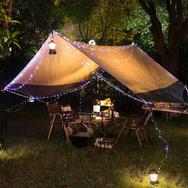 Defiant 300 Lumens Rechargeable Dimmable Lantern with String Light