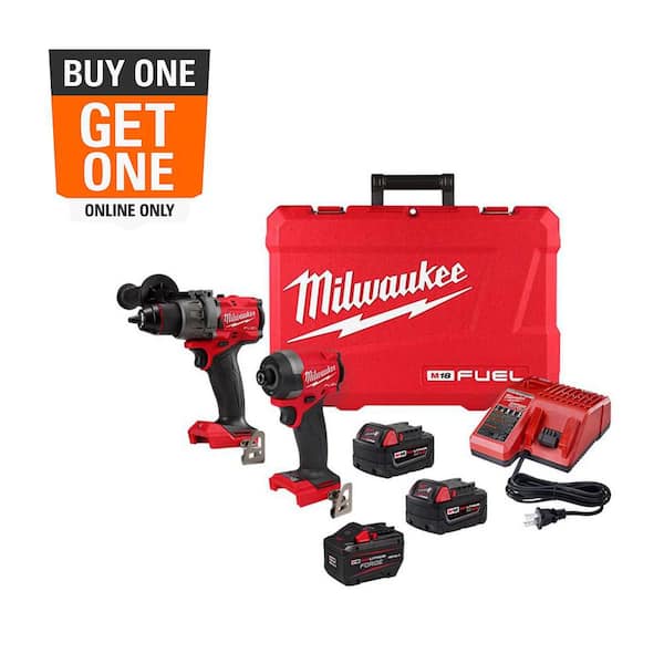 M18 FUEL 18V Lith-Ion Brushless Cordless Hammer Drill/Impact Driver Combo Kit w/2 Batteries & FORGE HD 12.0 Ah Battery