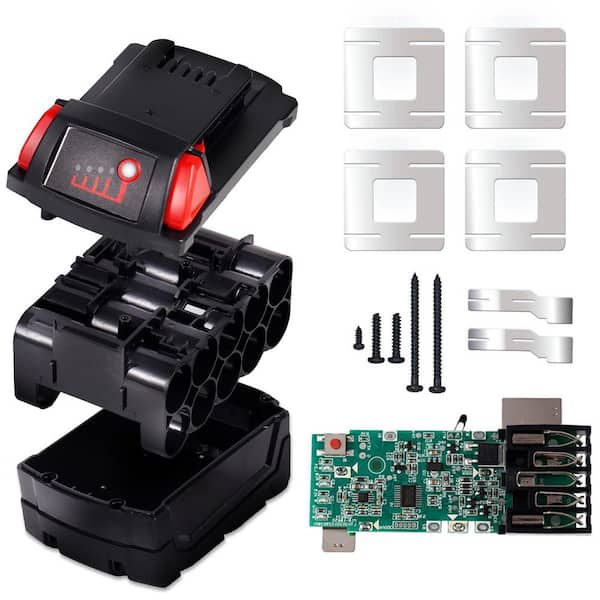 18 Volt 3.0 4.0 5.0 Amp AC/DC Replacement Case for M18 Power Tool DIY Repair Kit with PCB Circuit Board