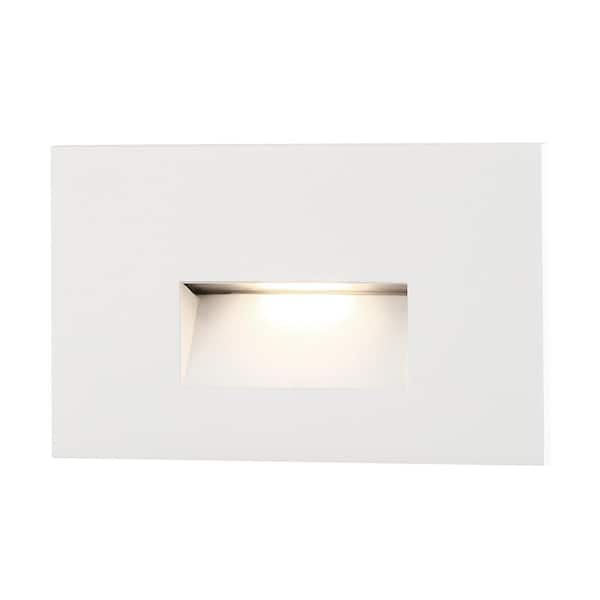 Line-Voltage 2-Watt White Integrated LED Outdoor Stair Light