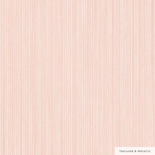Metallic Blush Pink Faux Grasscloth Vinyl Peel and Stick Textured Wallpaper Roll (Covers 28 sq. ft.)