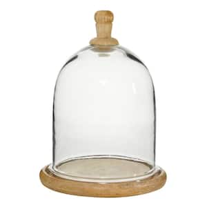 11 in. H Clear Decorative Cake Stand with Glass Lid
