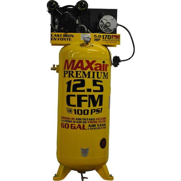 Maxair 60-Gal. Vertical, Electric Powered Air Compressor