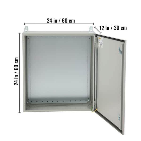 VEVOR 12x24x24 in. Electrical Box Enclosure NEMA 4X Outdoor