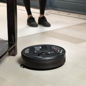 PetHair Plus Robotic Vacuum Cleaner and Mop with Docking Station Multi-Surface Cleaning in Charcoal