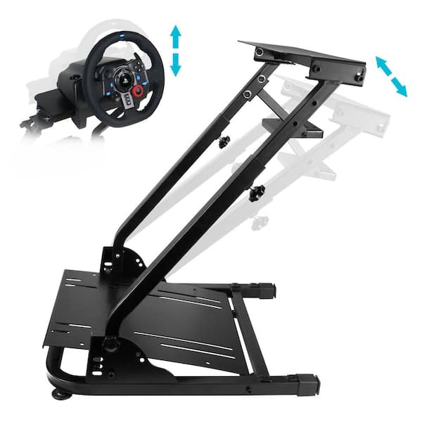 SEEUTEK Luyster Race Simulator Cockpit for Logitech G25, G27, G29 Height  Adjust Race Wheel Stand, Wheel and Pedals Not Included BZ-1022-84 - The  Home Depot