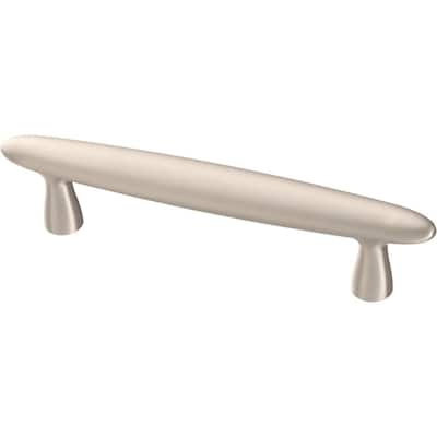 Simply Oblong 3-3/4 in. (96 mm) Satin Nickel Drawer Pull