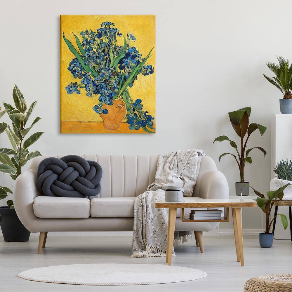 36" x 48" Van Gogh Irises Post Impressionist Canvas Wall Art