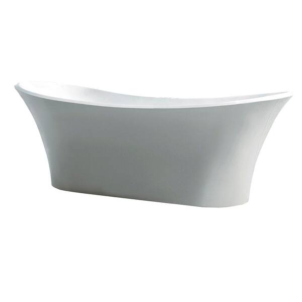 Jade Bath Urban Retreat Collection Sacramento 5.8 ft. Center Drain FreeStanding Bathtub in