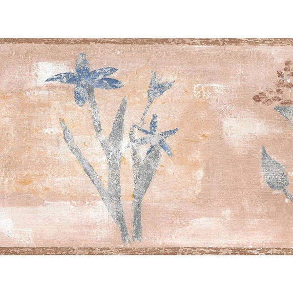 Dundee Deco Falkirk Brin Bouquets Of Flowers Beige, Brown, Green, Yellow Wallpaper Border