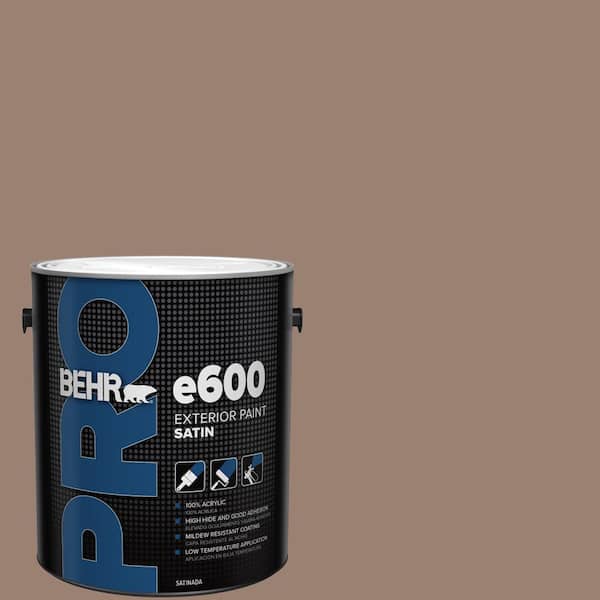 1 gal. #N190-5 Frontier Brown Satin Exterior Paint