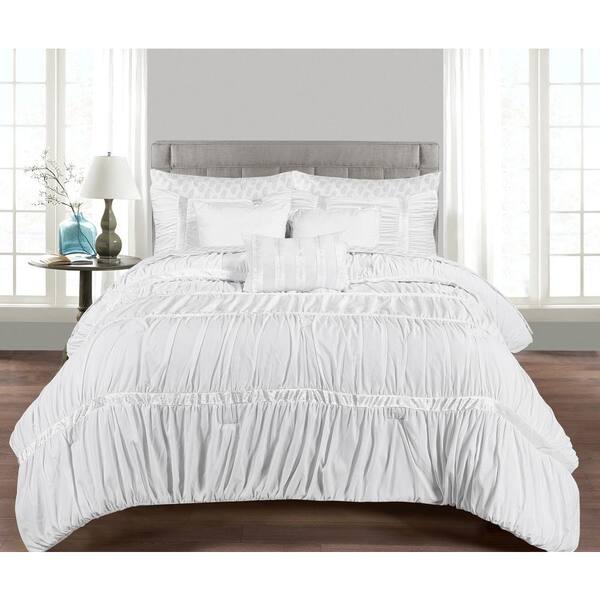 Morgan Home Francis 10-Piece White King Comforter Set