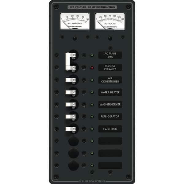 AC Main + 8 Positions Circuit Breaker Panel