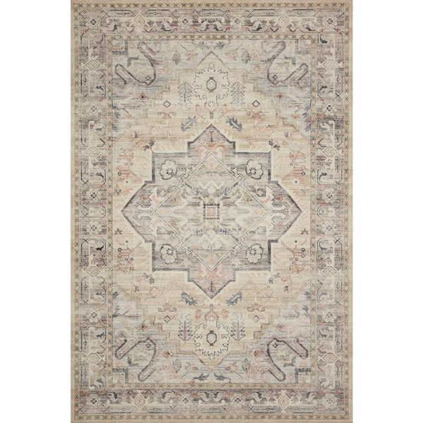 LOLOI II Hathaway Multi/Ivory 7 ft. 6 in. x 9 ft. 6 in. Vintage Oriental Area Rug