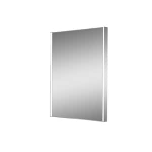 Zip 24 in. W x 32 in. H Lighted Impressions Frameless LED Wall Mirror in Aluminum