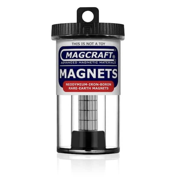 Magcraft Rare Earth 1/8 in. x 1/4 in. Rod Magnet (50-Pack)