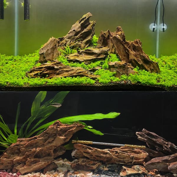 Justincity 5 lb Dragon Stone Natural Aquarium Rocks 3 to 6 in
