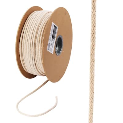 3/16 in. x 100 ft. White Polypropylene Diamond Braid Rope