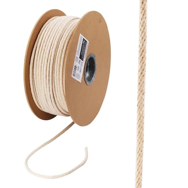 Everbilt 5/16 in. x 400 ft. Polyester Braided Outdoor Clothesline, White