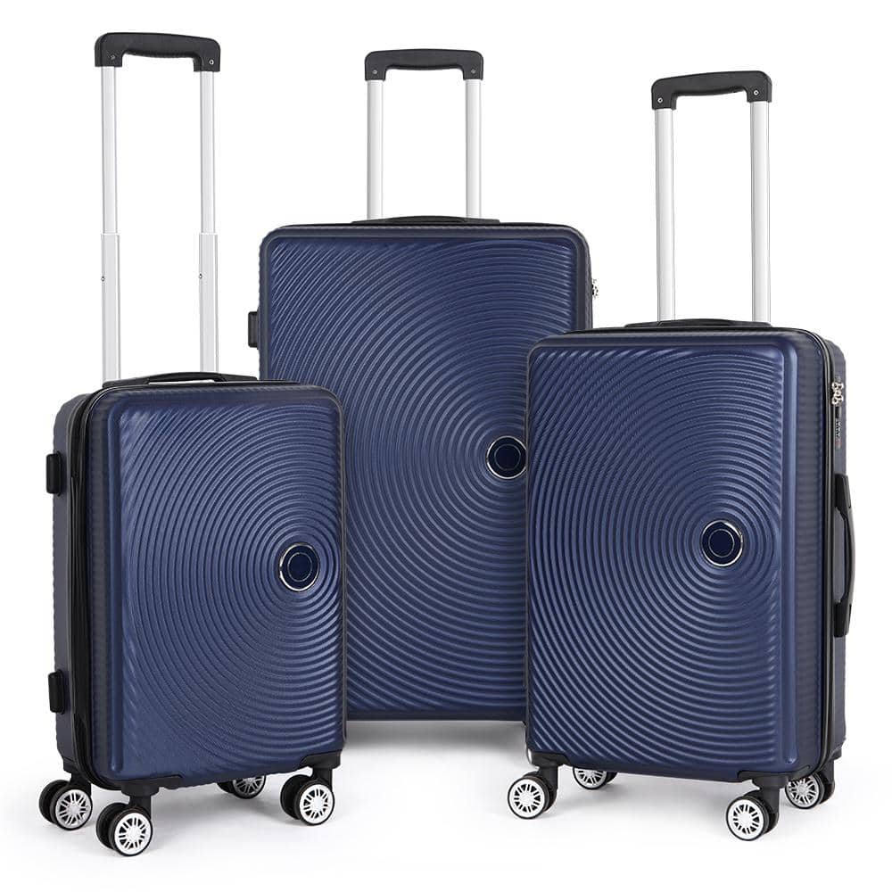 HIKOLAYAE New Kimberly Nested Hardside Luggage Set in Slate Blue, 3 ...