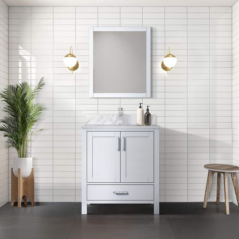 Jacques 30" White Freestanding Vanity Cabinet