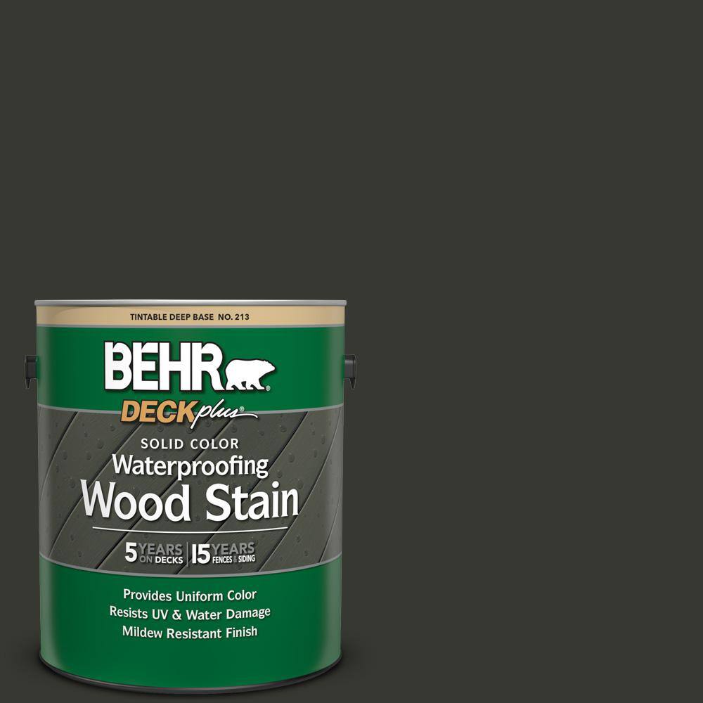 1 gal. #N520-7 Carbon Solid Color Waterproofing Exterior Wood Stain