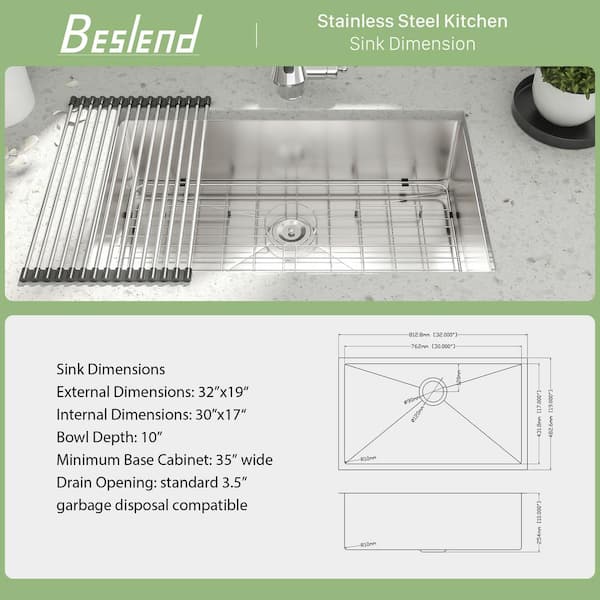 Drain Board with Sloped Funnel Shape