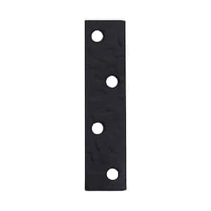 3 in. Black Hammered Mending Plate (4-Pack)