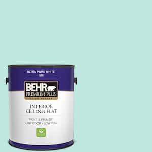 1 gal. #490A-2 Cool Jazz Ceiling Flat Interior Paint