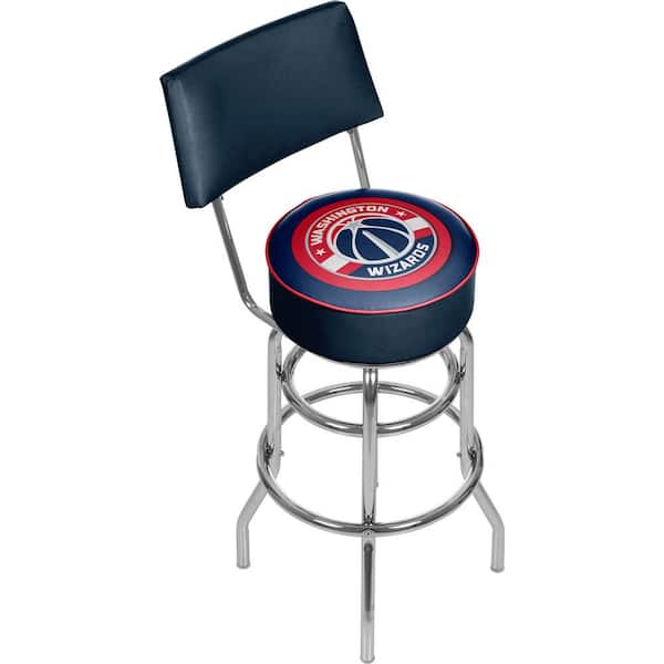 Trademark Washington Wizards NBA 30 in. Chrome Padded Swivel Bar Stool