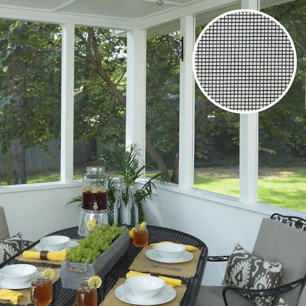 RITESCREEN Charcoal Fiberglass Mesh Roll 48 in. x 84 in